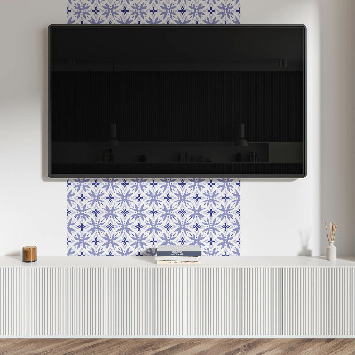 Panou decorativ pătrat Forme florale în geometrie