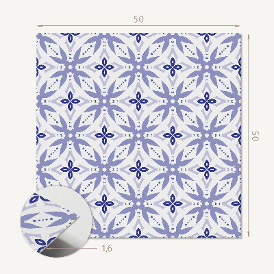 Panou decorativ pătrat Forme florale în geometrie