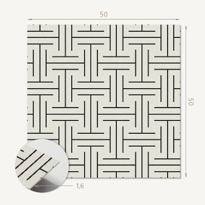 Panou decorativ bucatarie pătrat Grilă în stil modern
