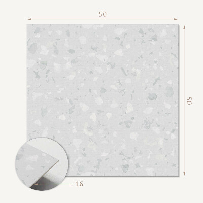 Panou decorativ bucatarie pătrat Terrazzo într-o ediție artistică