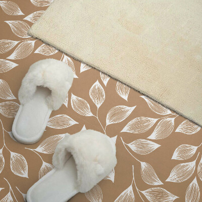 Panou decorativ bucatarie pătrat Model cu frunze pe textură
