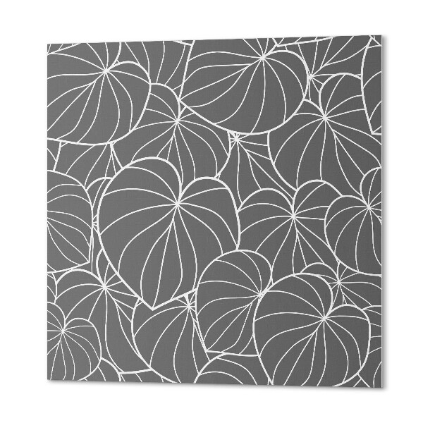 Panou decorativ pătrat Design cu frunze într-o formă rafinată