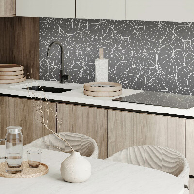 Panou decorativ pătrat Design cu frunze într-o formă rafinată