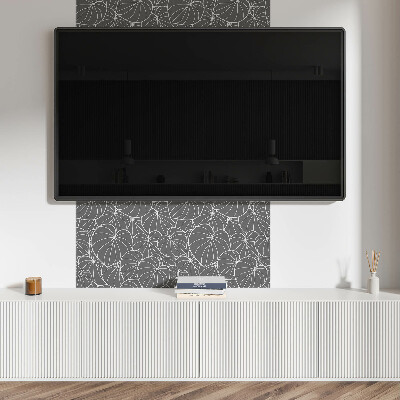 Panou decorativ pătrat Design cu frunze într-o formă rafinată