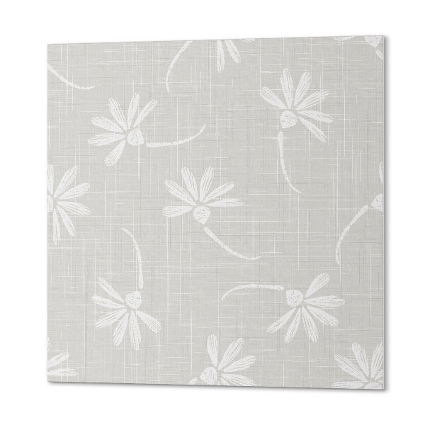 Panou decorativ bucatarie pătrat Design floral