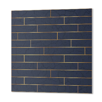 Panou decorativ bucatarie pătrat Structura rustica a amenajarii caramida