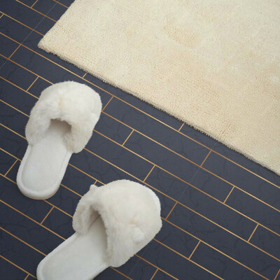 Panou decorativ bucatarie pătrat Structura rustica a amenajarii caramida