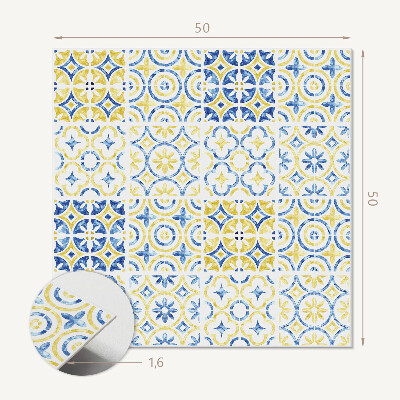 Panou decorativ pătrat Decoratiuni in mozaic cu ornamente