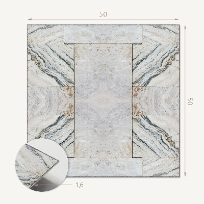 Panou decorativ bucatarie pătrat Design inspirat din piatră