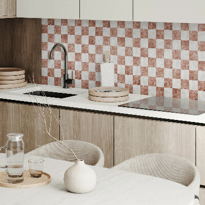 Panou decorativ bucatarie pătrat Model elegant de tablă de marmură