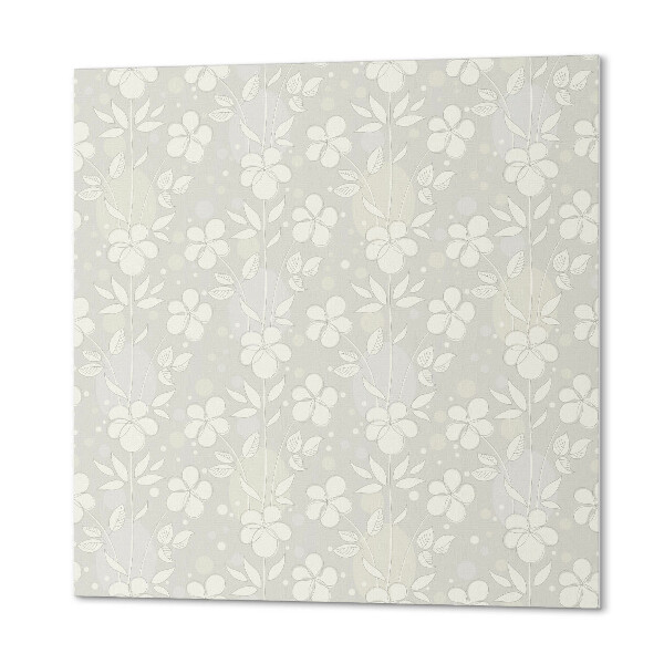 Panou decorativ bucatarie pătrat Model floral