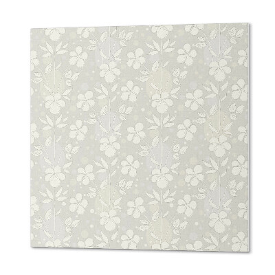 Panou decorativ bucatarie pătrat Model floral