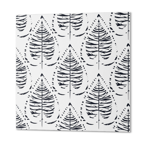 Panou decorativ bucatarie pătrat Leaf Pattern Dance