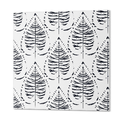 Panou decorativ bucatarie pătrat Leaf Pattern Dance