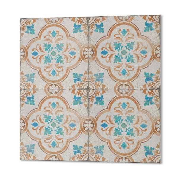 Panou decorativ bucatarie pătrat Motiv decorativ floral