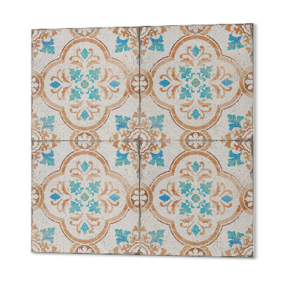 Panou decorativ bucatarie pătrat Motiv decorativ floral