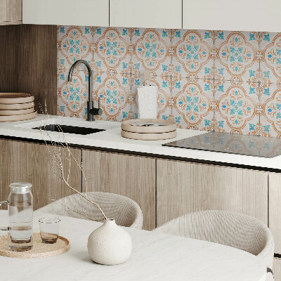 Panou decorativ bucatarie pătrat Motiv decorativ floral