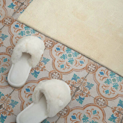 Panou decorativ bucatarie pătrat Motiv decorativ floral