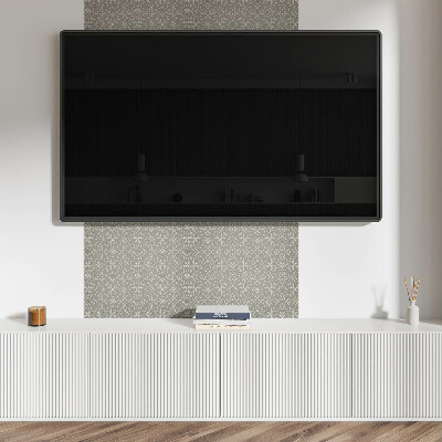 Panou decorativ pătrat Flori în geometria modernă