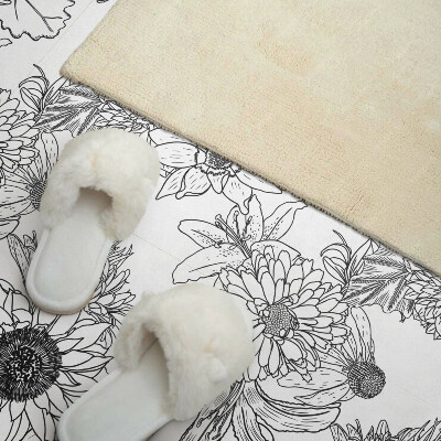 Panou decorativ pătrat Linii florale în design