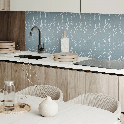 Panou decorativ bucatarie pătrat Design botanic