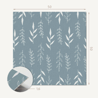 Panou decorativ bucatarie pătrat Design botanic