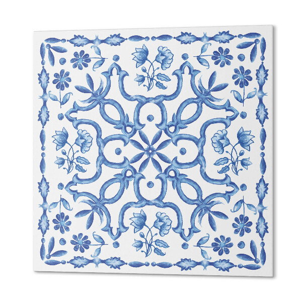 Panou decorativ bucatarie pătrat Motiv floral decorativ