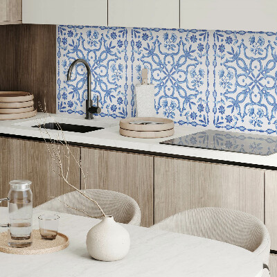 Panou decorativ bucatarie pătrat Motiv floral decorativ