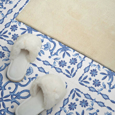 Panou decorativ bucatarie pătrat Motiv floral decorativ