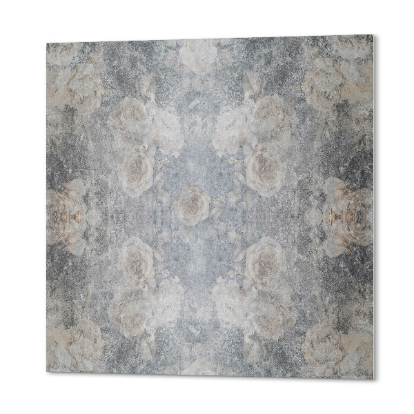 Panou decorativ bucatarie pătrat Design floral