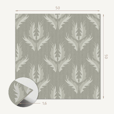 Panou decorativ bucatarie pătrat Un motiv floral rafinat