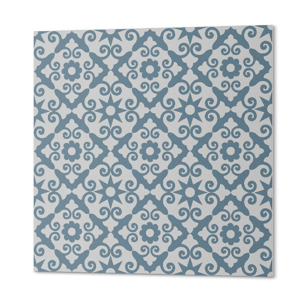 Panou decorativ bucatarie pătrat Ornamente elegante cu motiv floral