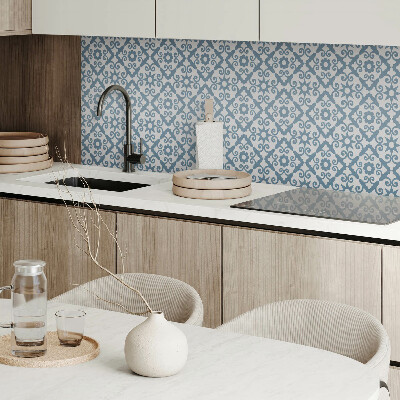 Panou decorativ bucatarie pătrat Ornamente elegante cu motiv floral