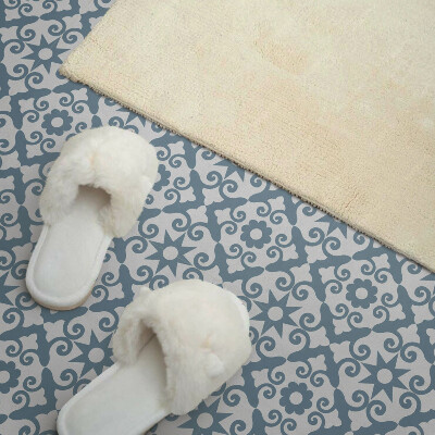 Panou decorativ bucatarie pătrat Ornamente elegante cu motiv floral