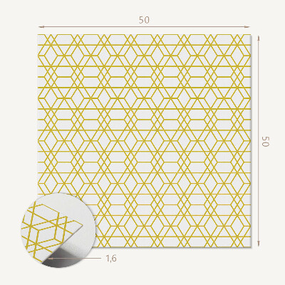 Panou decorativ pătrat Figuri elegante într-un aranjament geometric