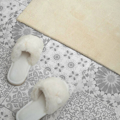 Panou decorativ bucatarie pătrat Forme elegante cu motiv floral