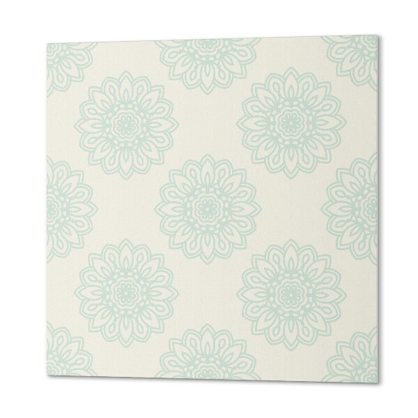 Panou decorativ bucatarie pătrat Fundal cu model floral