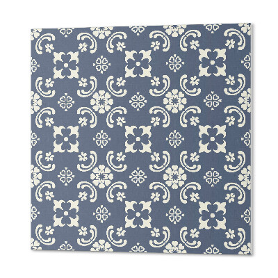 Panou decorativ bucatarie pătrat Model de flori