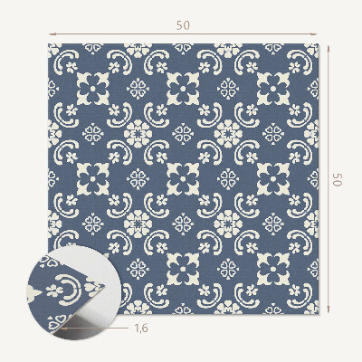 Panou decorativ bucatarie pătrat Model de flori