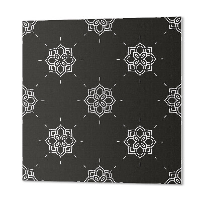 Panou decorativ bucatarie pătrat Model de flori