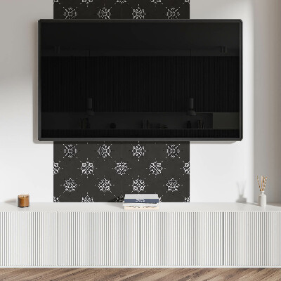 Panou decorativ bucatarie pătrat Model de flori