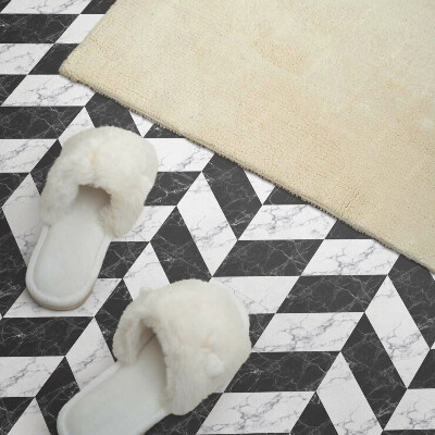 Panou decorativ bucatarie pătrat Model cu oase de pește în design de marmură