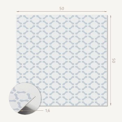 Panou decorativ pătrat Forme ovale abstracte în geometrie