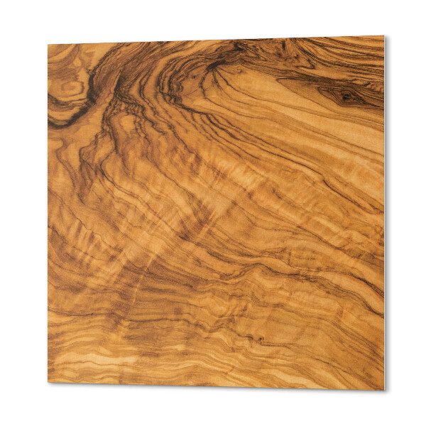 Panou decorativ bucatarie pătrat Motiv din lemn natural