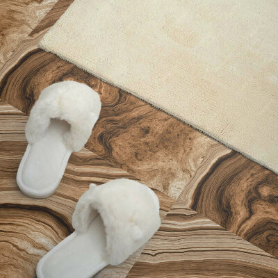 Panou decorativ pătrat Motive din lemn natural