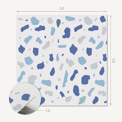 Panou decorativ bucatarie pătrat Pete abstracte într-o ediție artistică