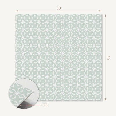 Panou decorativ bucatarie pătrat Flori într-o formă geometrică dinamică