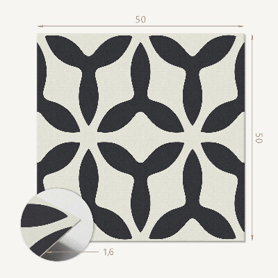 Panou decorativ bucatarie pătrat Design artistic cu aripioare