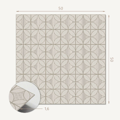 Panou decorativ pătrat Cercuri elegante în design geometric