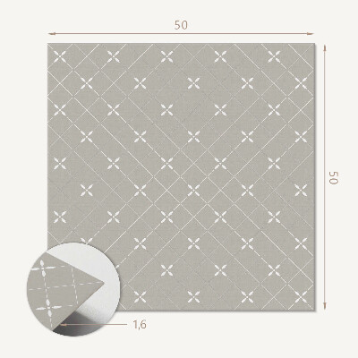 Panou decorativ bucatarie pătrat Motiv geometric elegant cu romb